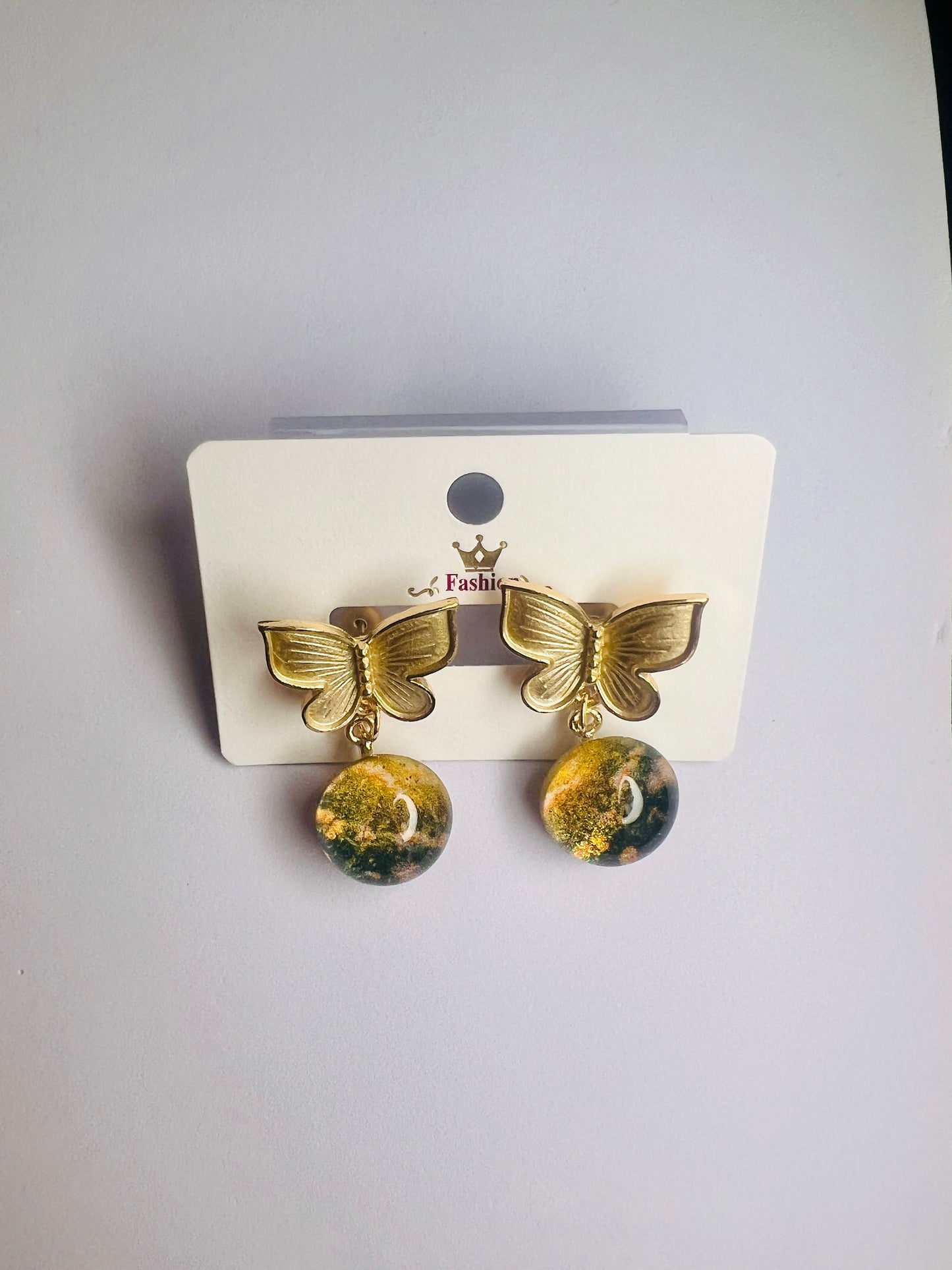 Fancy Butterfly Drop Earrings