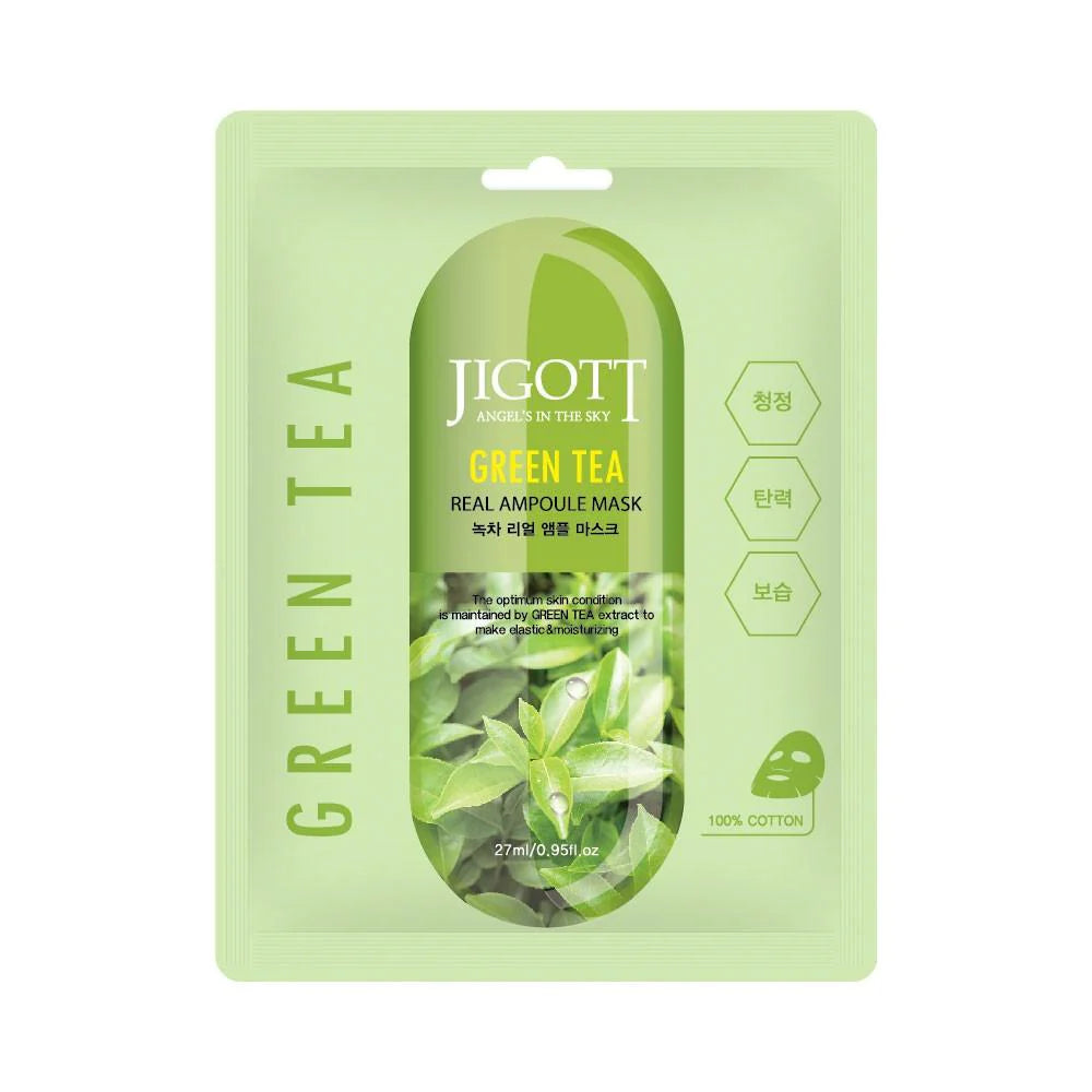 Jigott Green Tea Real Ampoule Mask