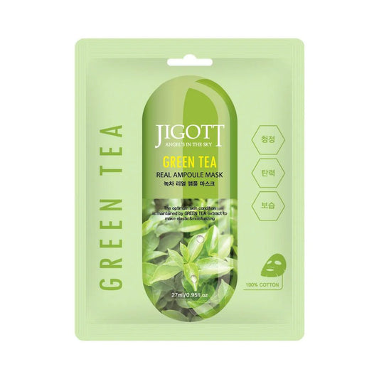Jigott Green Tea Real Ampoule Mask