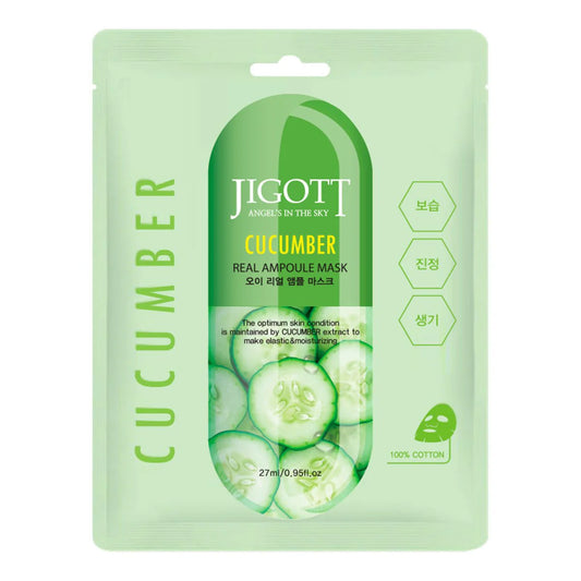 Jigott Cucumber Real Ampoule Mask